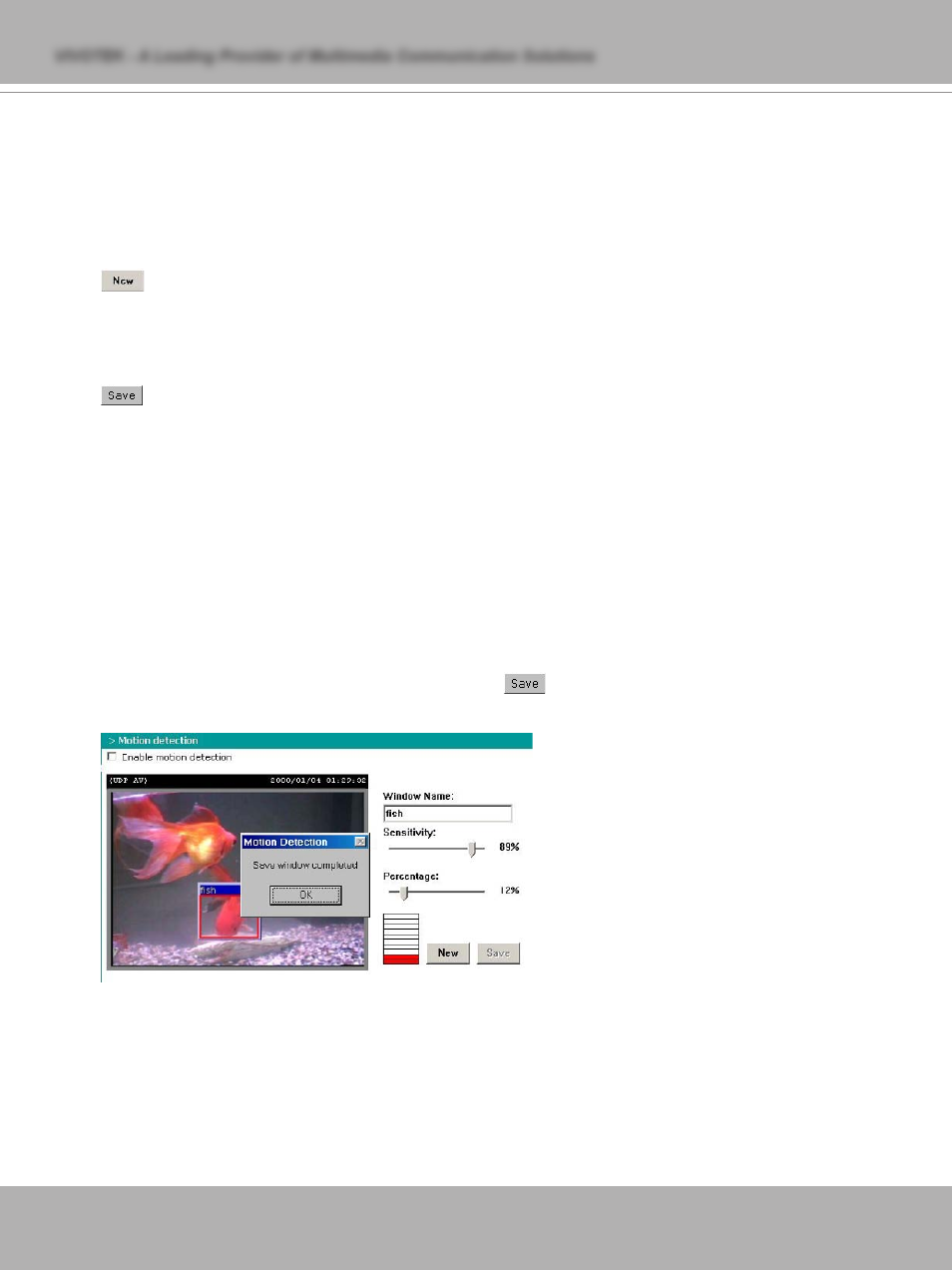 Motion detection | Vivotek IP7137 User Manual | Page 40 / 72