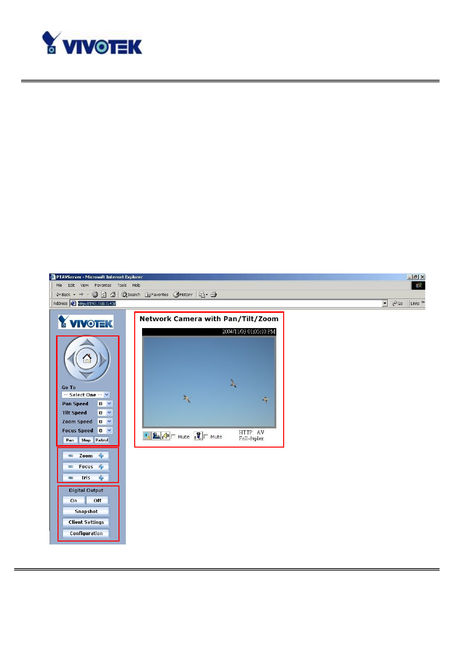 Primary user’s capabilities, Main screen with camera view | Vivotek PZ6122 User Manual | Page 18 / 93