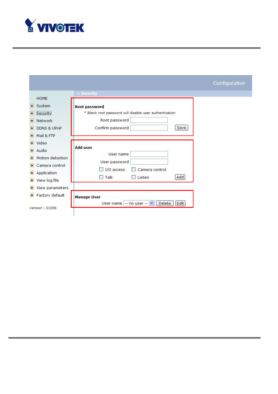 Opening accounts for new users | Vivotek PZ6122 User Manual | Page 26 / 93