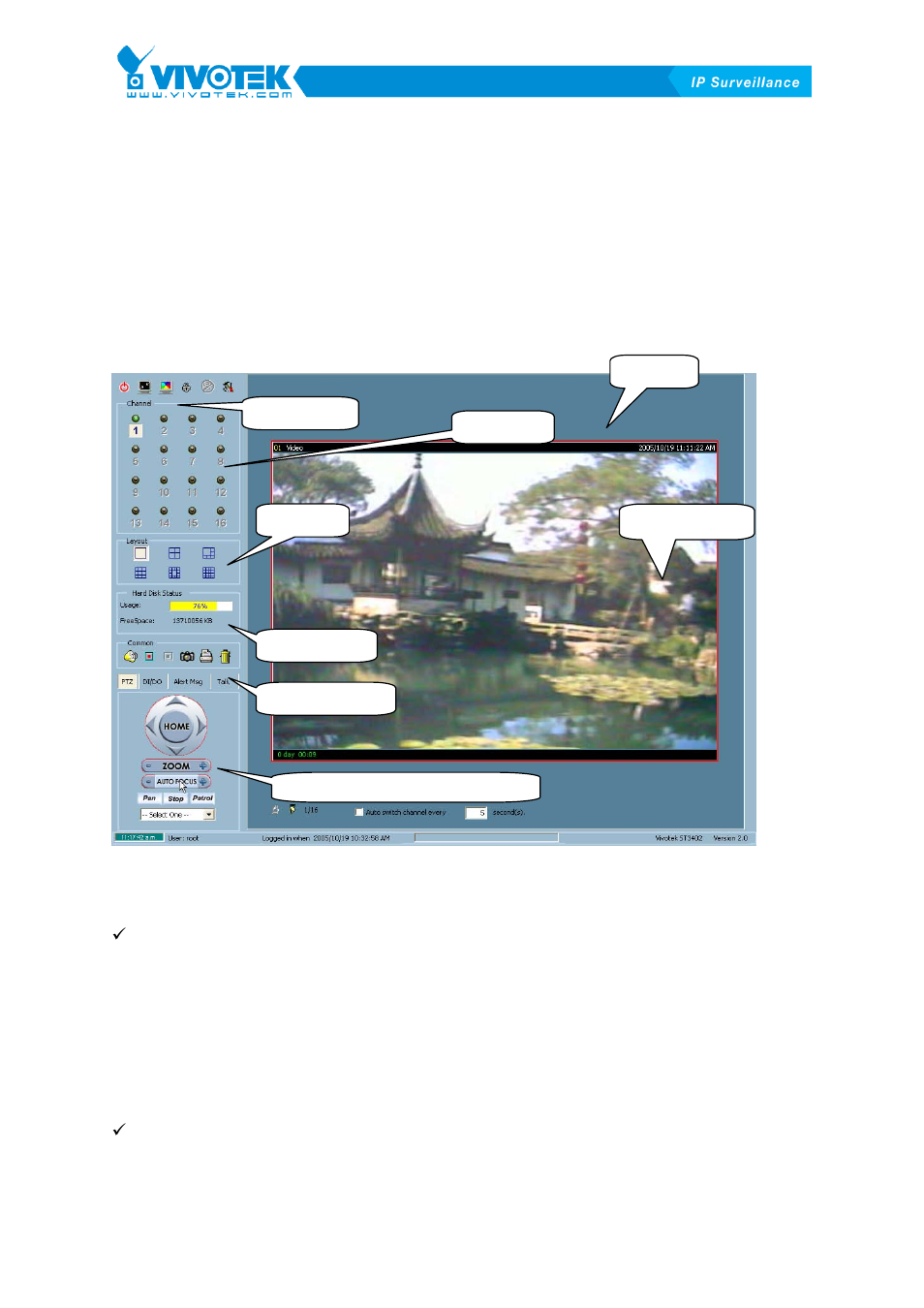 Application layout and functionalities | Vivotek ST3402 User Manual | Page 22 / 88