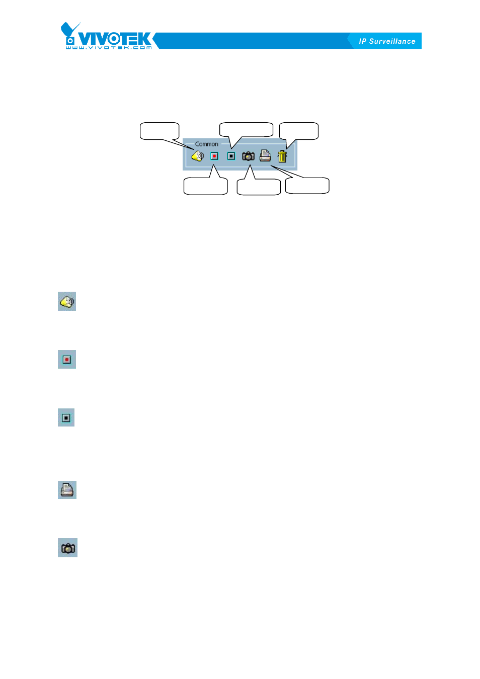 Common control functions | Vivotek ST3402 User Manual | Page 57 / 88