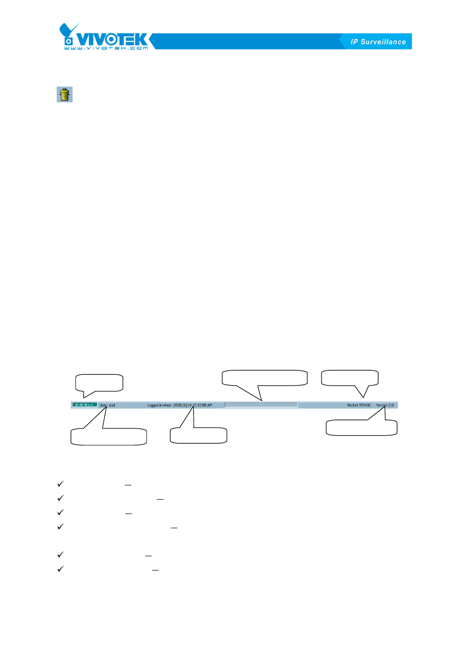 Multiple focus, Status bar | Vivotek ST3402 User Manual | Page 58 / 88