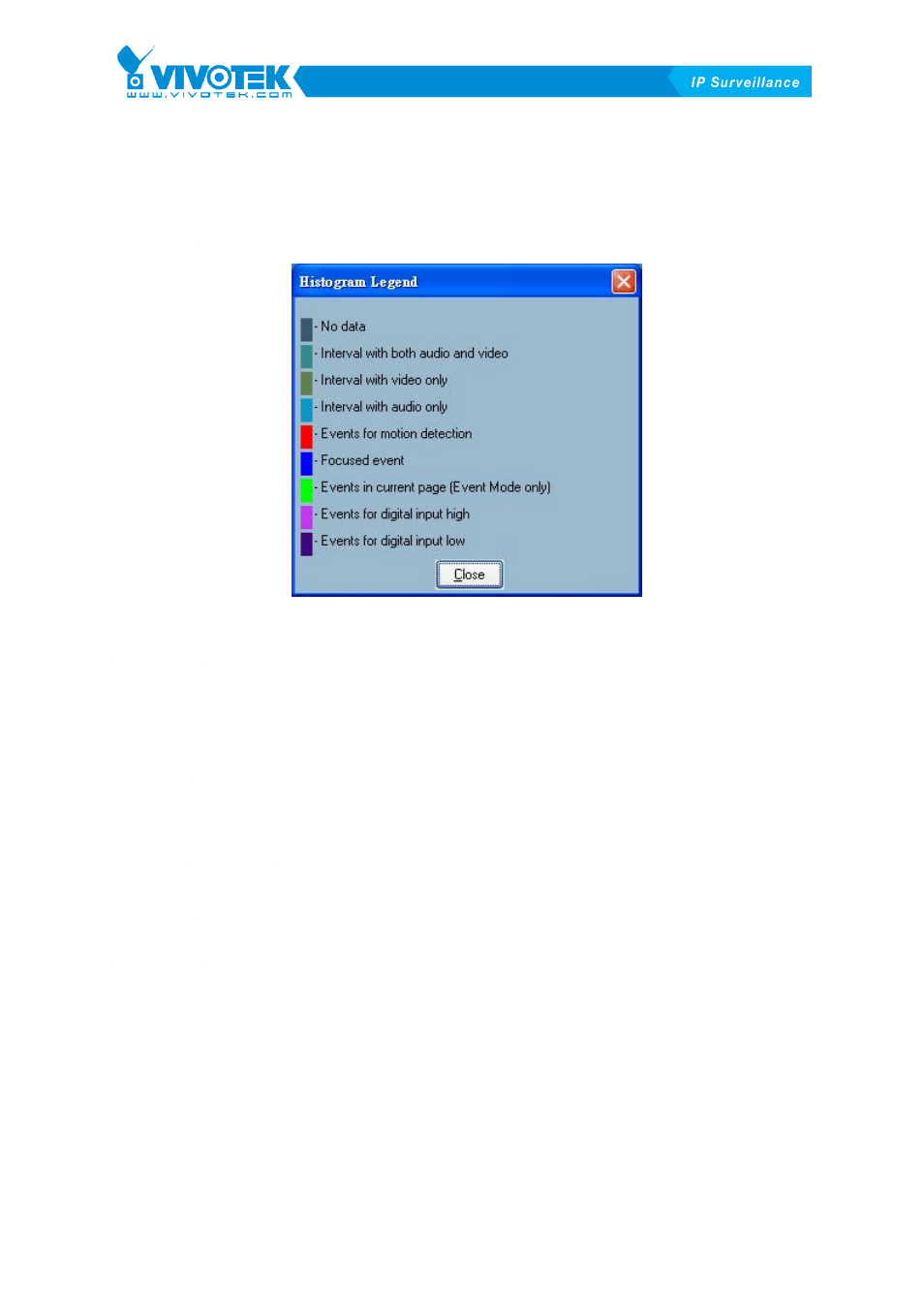 Using tools, Histogram legend, Selector tools | Vivotek ST3402 User Manual | Page 80 / 88