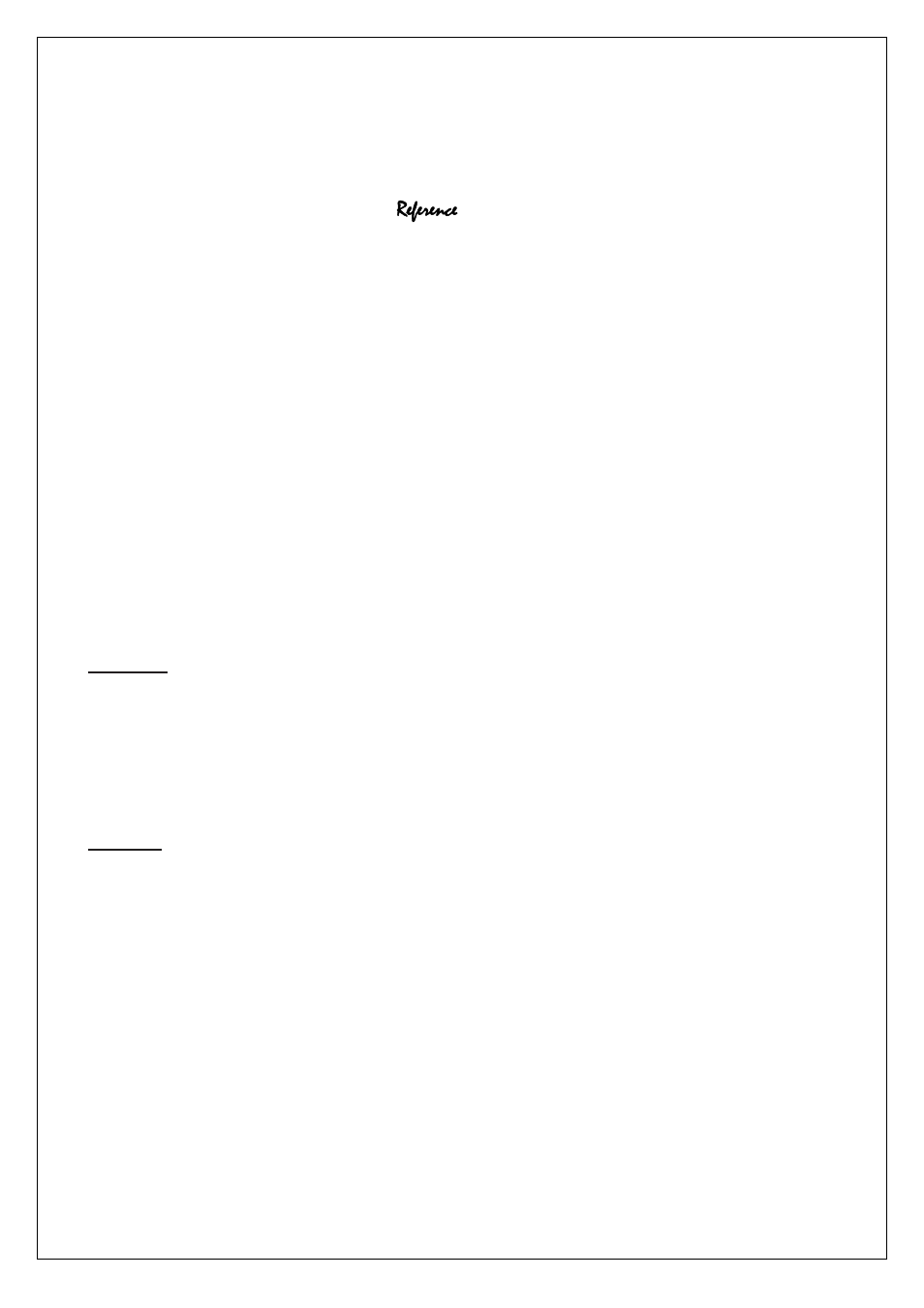 Reference | Venture Products VP100 User Manual | Page 16 / 22
