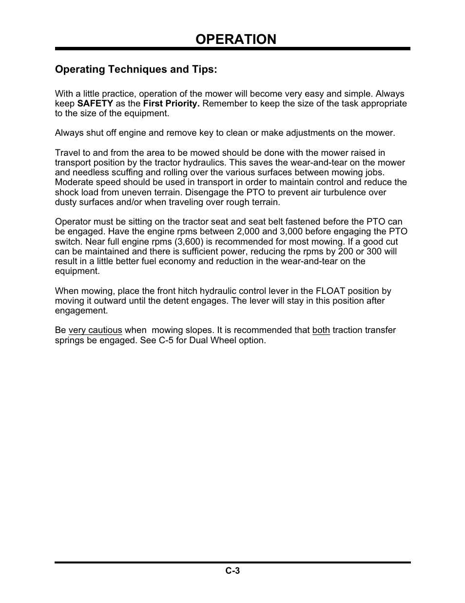 Operation | Venture Products Ventrac HQ680 User Manual | Page 12 / 30