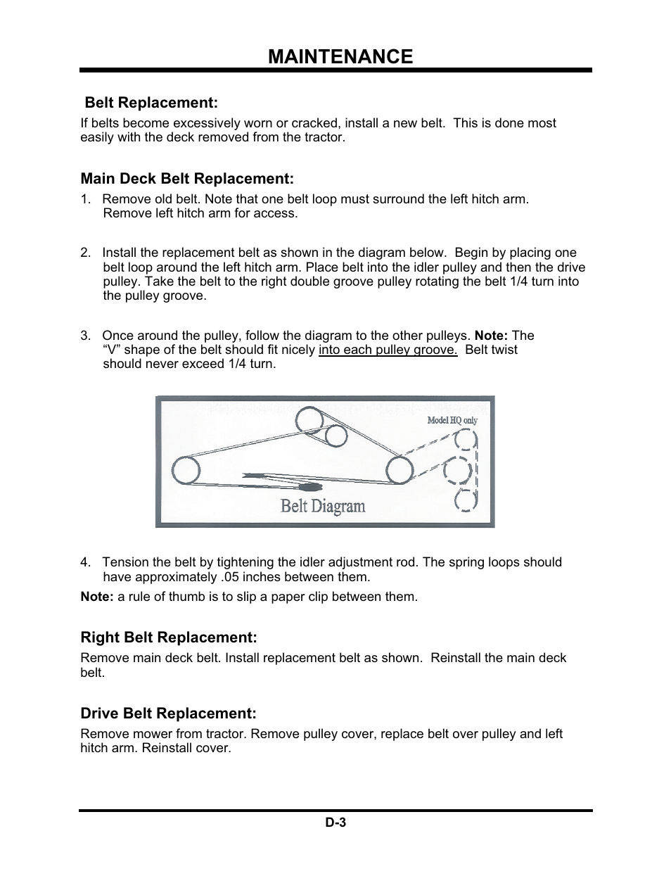 Maintenance | Venture Products Ventrac HQ680 User Manual | Page 17 / 30