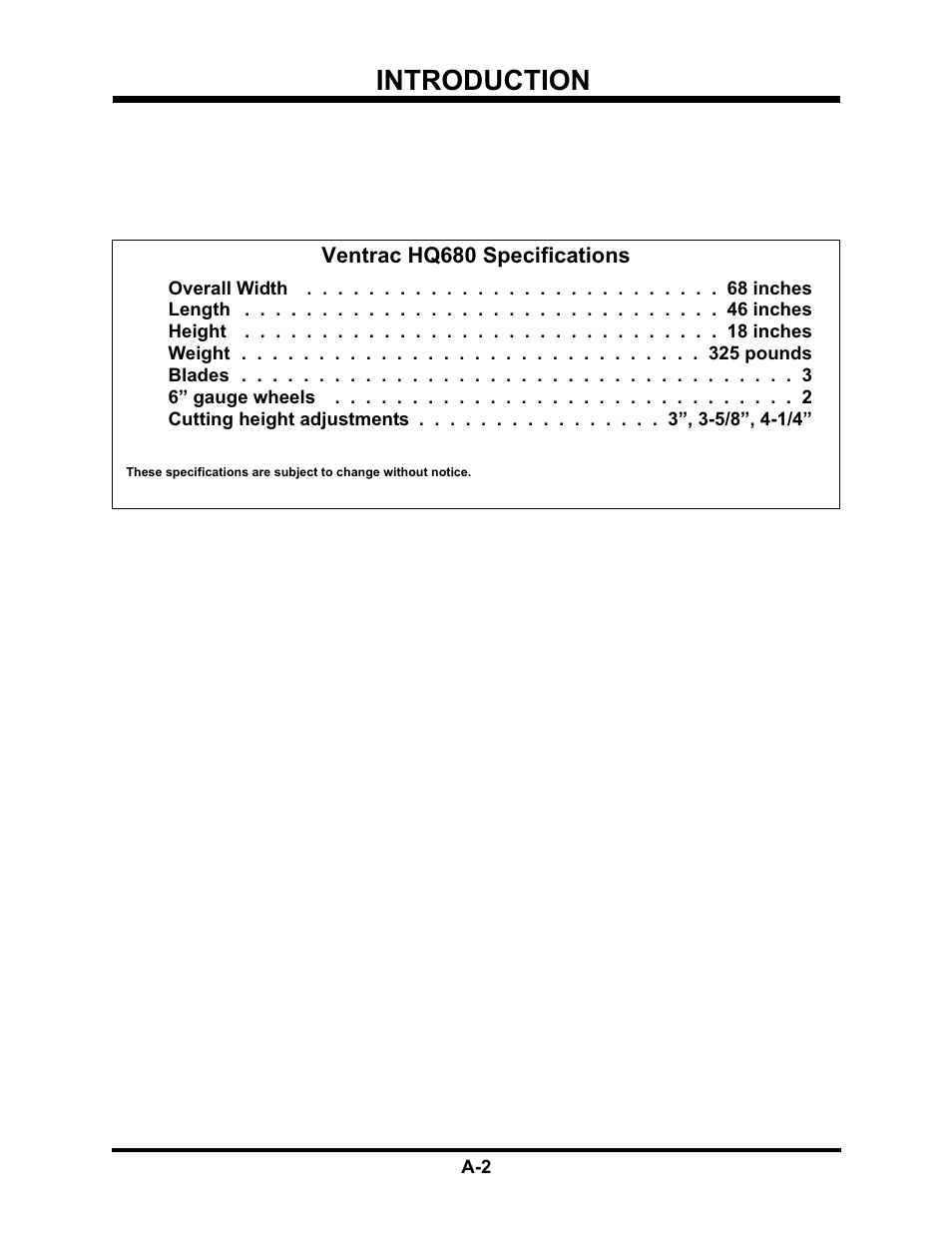Introduction | Venture Products Ventrac HQ680 User Manual | Page 5 / 30