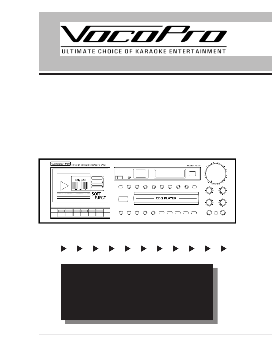 VocoPro CDG X-3 Mark II User Manual | 24 pages