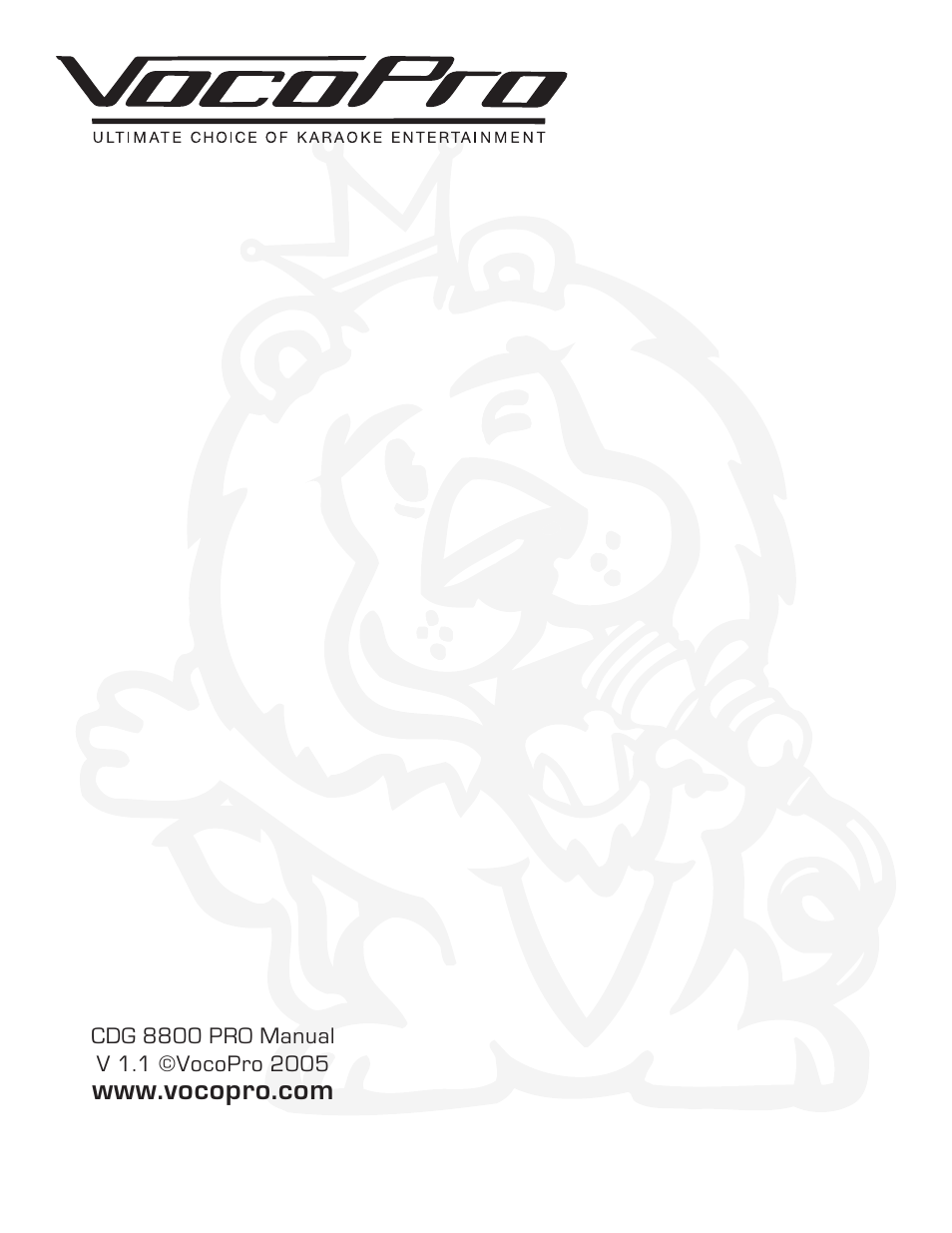 VocoPro CDG-8800PRO User Manual | Page 17 / 17