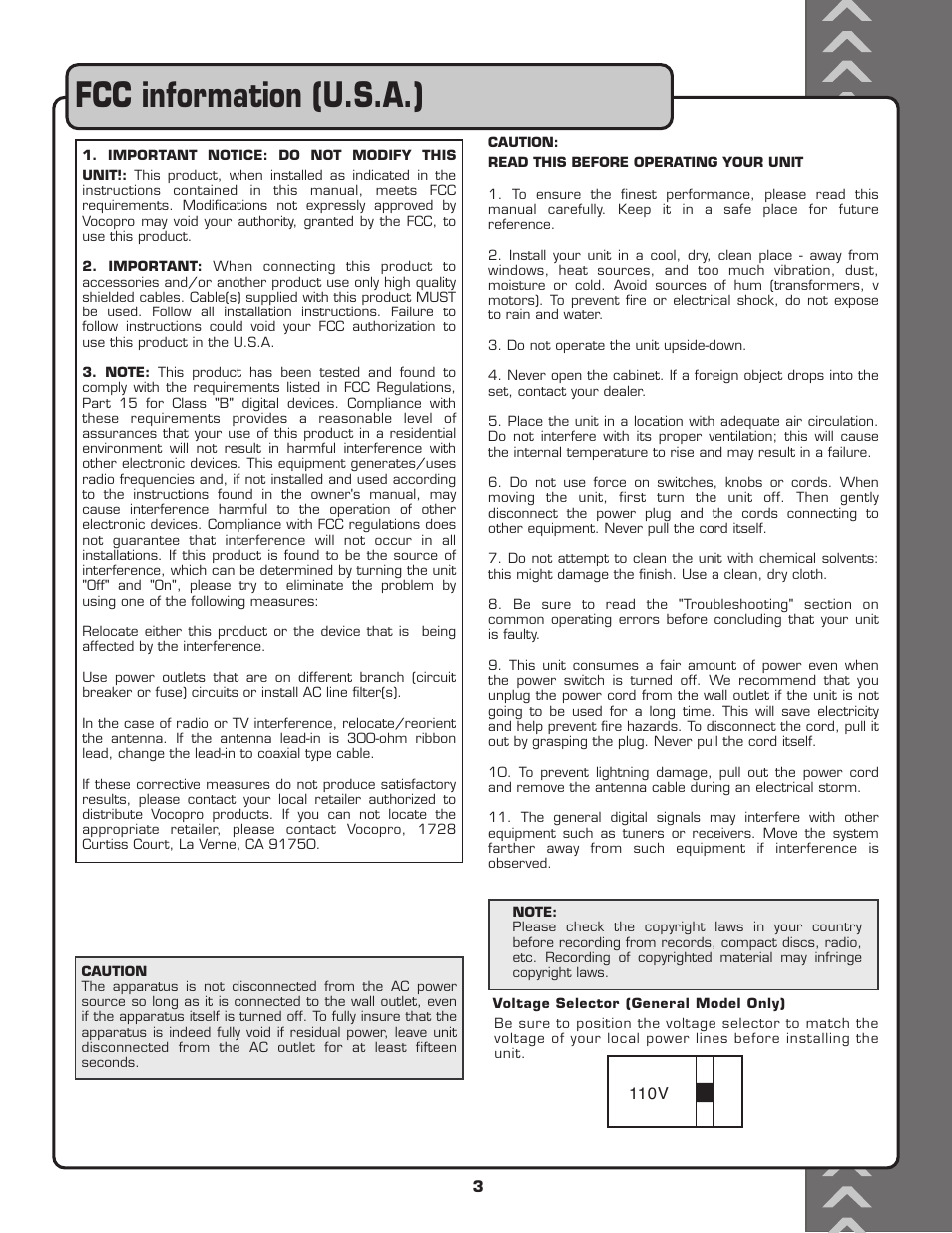 VocoPro UHF-6800 User Manual | Page 4 / 21