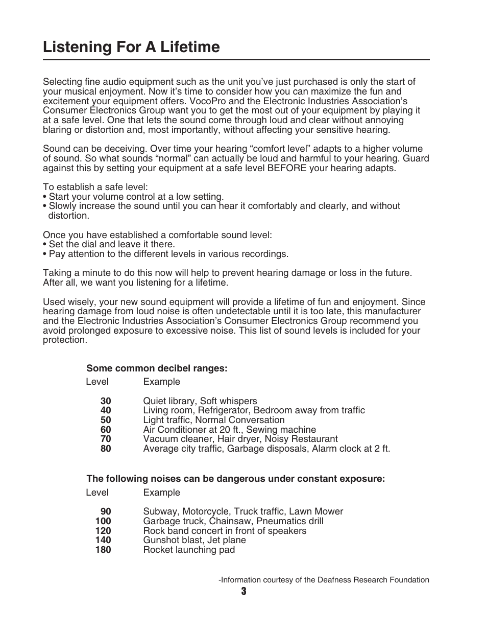 Listening for a lifetime | VocoPro PKJ-9090PRO User Manual | Page 4 / 24