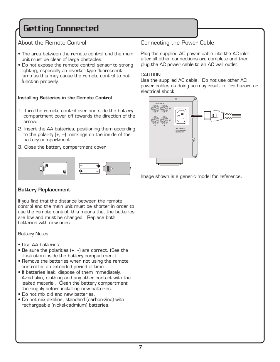 Getting connected | VocoPro DA-3800 PRO User Manual | Page 9 / 28
