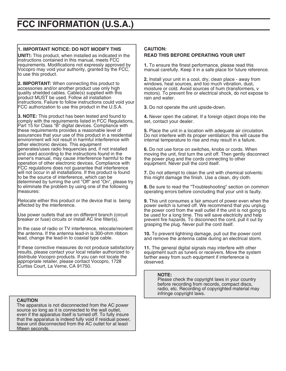 VocoPro DTX-9909K User Manual | Page 4 / 52