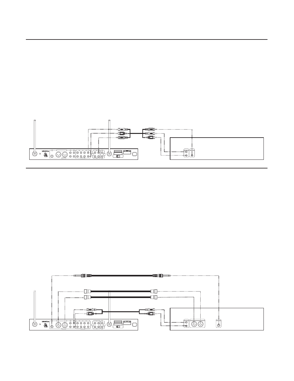 Pg 14 getting connected.pdf, Getting connected, Source player | Amplifier/mixer recording device | VocoPro DA2277 User Manual | Page 16 / 26