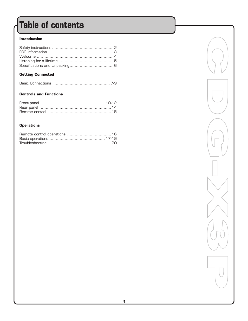 VocoPro CDG-X3P User Manual | Page 2 / 22