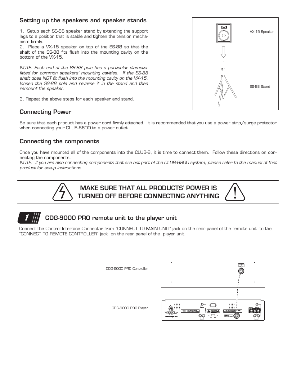 VocoPro CLUB-6800 User Manual | Page 2 / 4