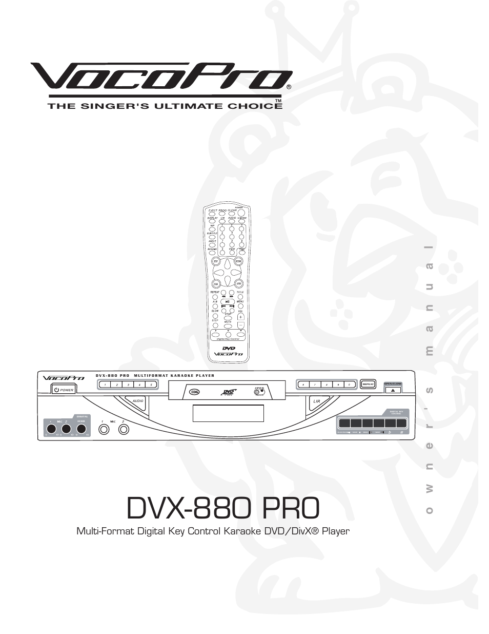 VocoPro DVX-880 Pro User Manual | 34 pages