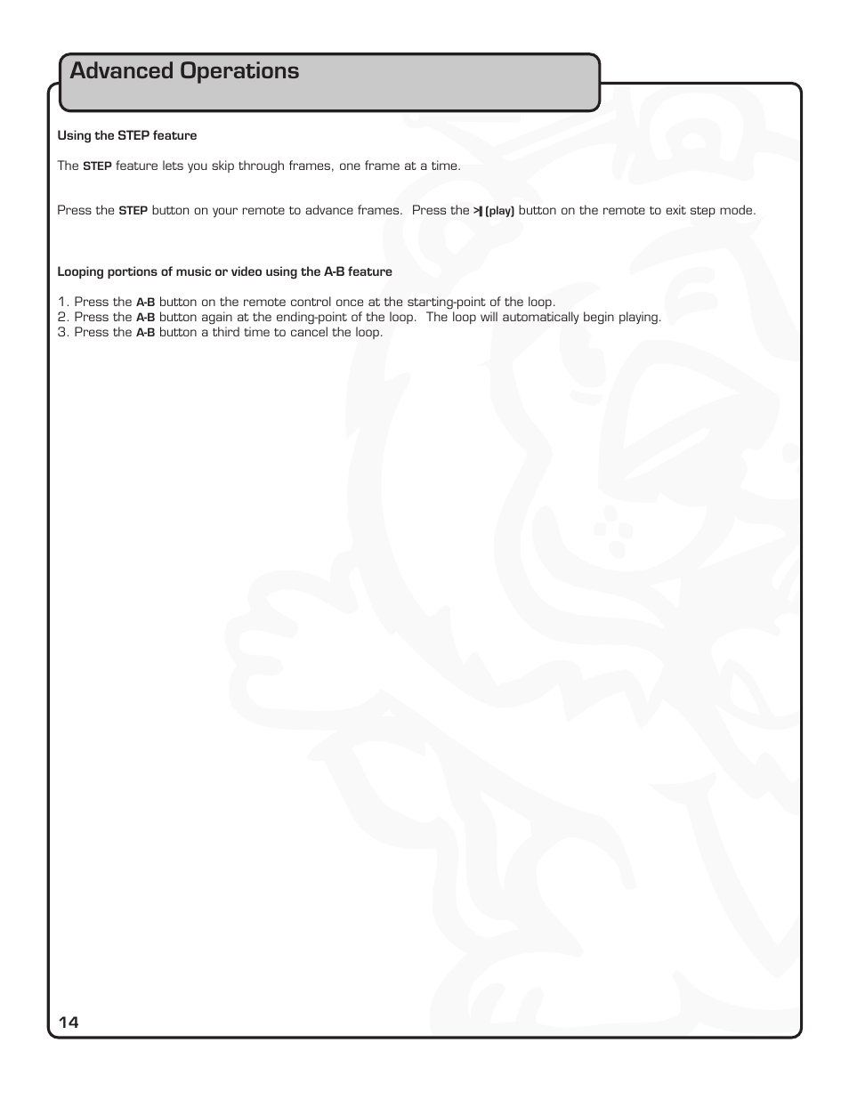 Advanced operations | VocoPro DVX-880 Pro User Manual | Page 20 / 34