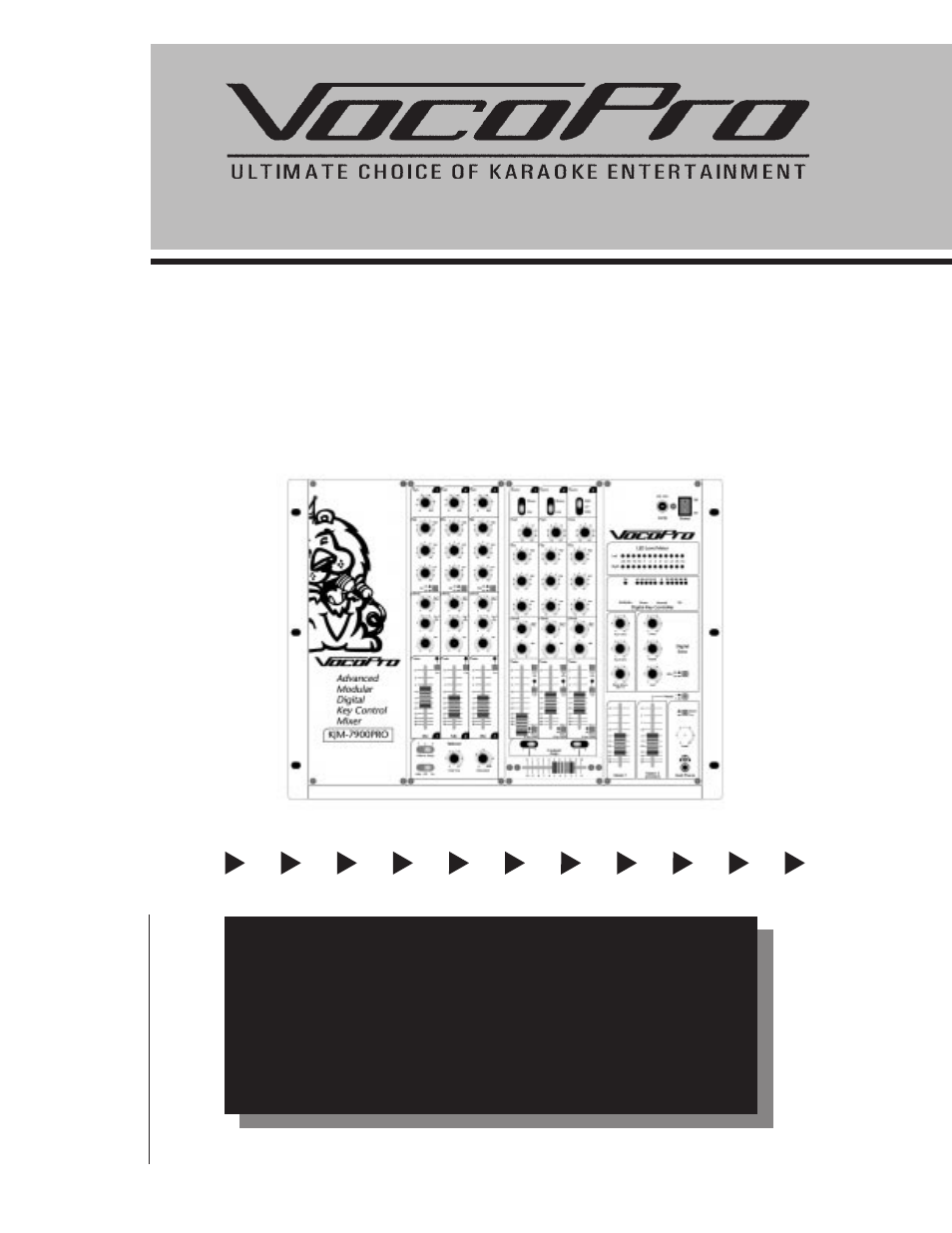 VocoPro KJM-7900 PRO User Manual | 12 pages
