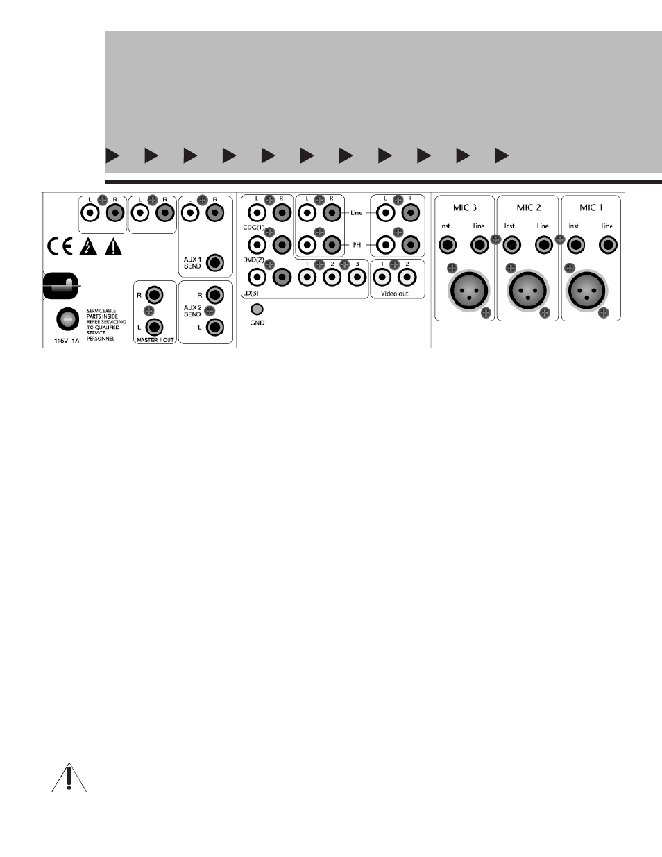 Rear panel hook-up, Continued) | VocoPro KJM-7900 PRO User Manual | Page 5 / 12