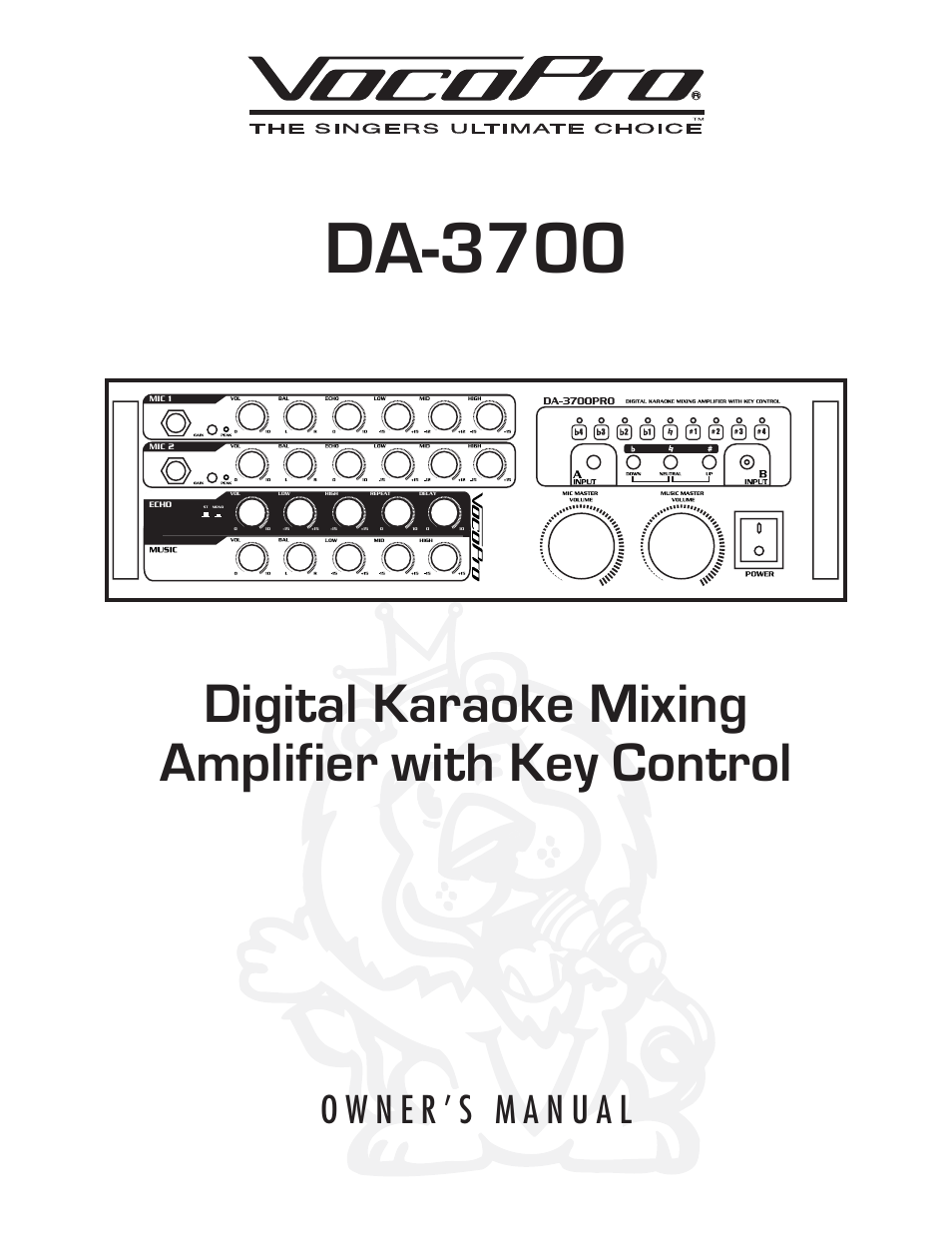 VocoPro DA-3700 User Manual | 18 pages