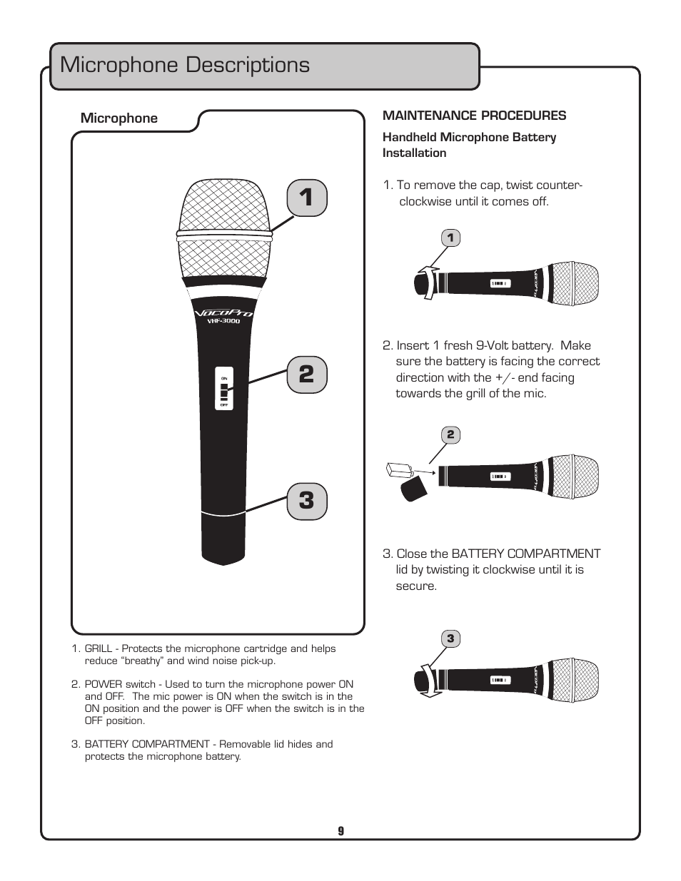 VocoPro VHF-3000 User Manual | Page 10 / 15