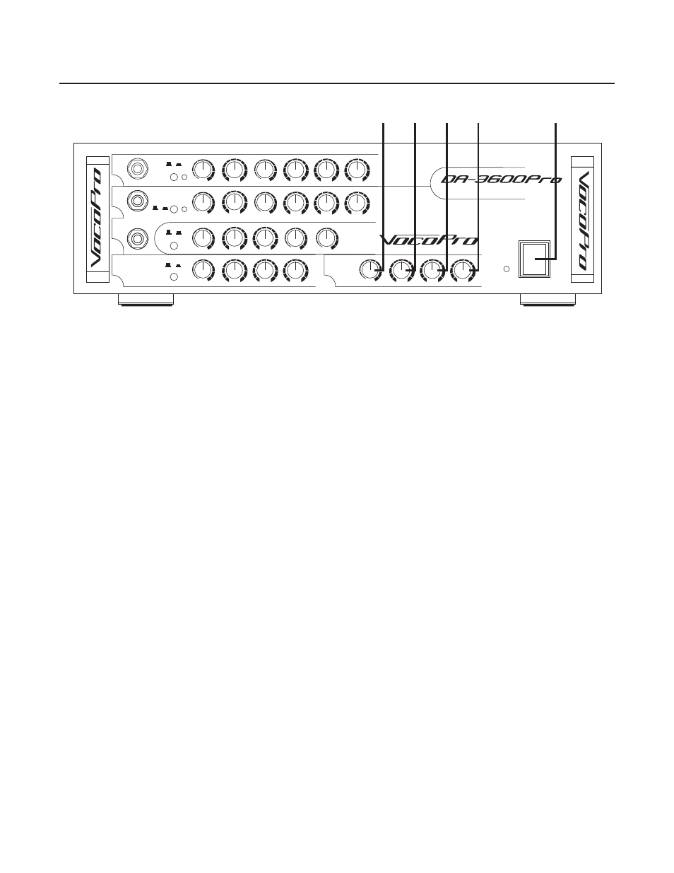 Pg 10 front description.pdf, Front panel descriptions | VocoPro DA-3600Pro2 User Manual | Page 12 / 24