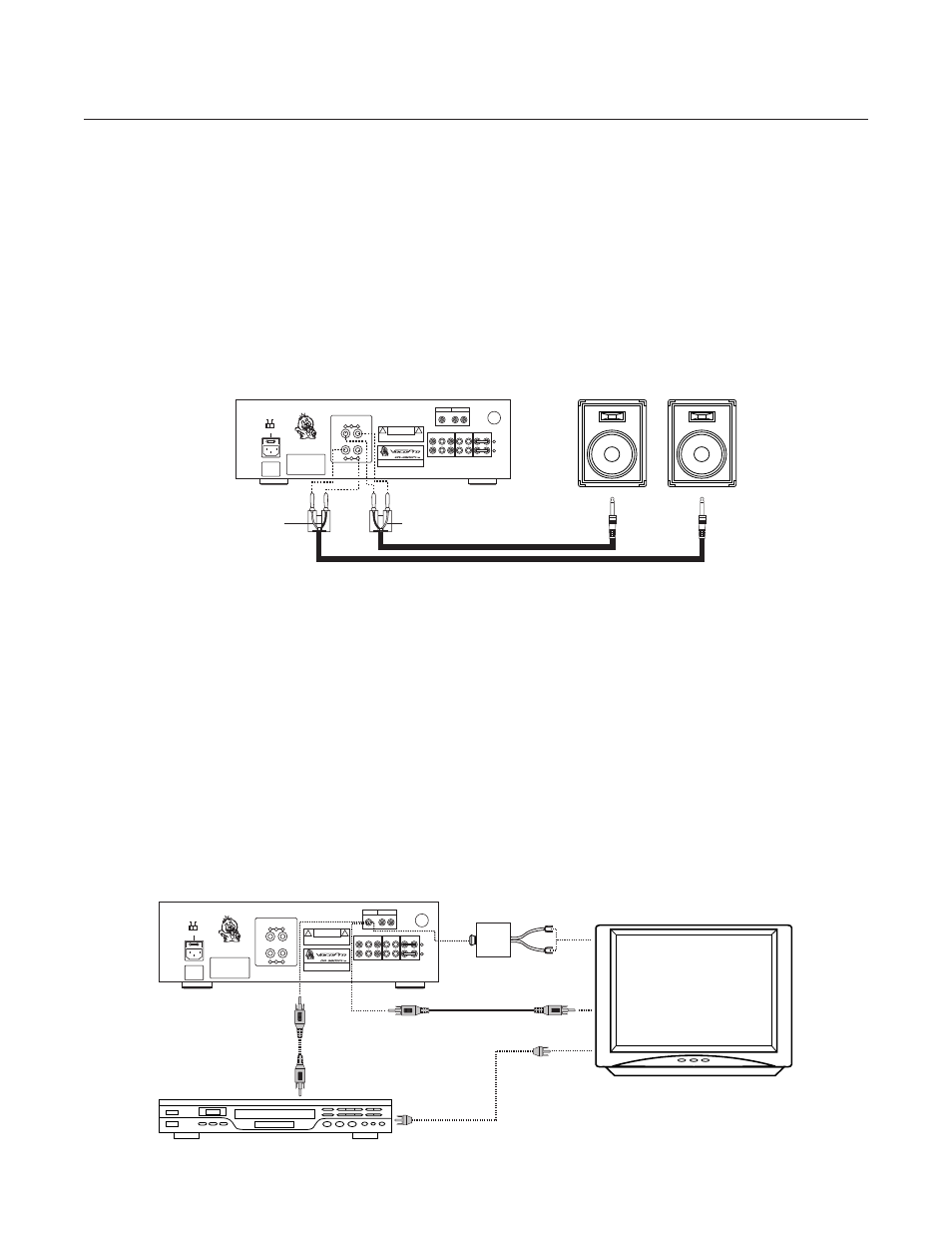 Pg 15 geting conected.pdf, Getting connected, A) (c) (b) | Out rec line dvd cdg out effect in l input, Risk of electric shock do not open, Utiliser un fubible de rechange de meme type, Da-3600 pro, Rf modulator | VocoPro DA-3600Pro2 User Manual | Page 17 / 24