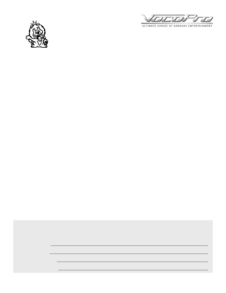 Pg 03 welcome.pdf, Welcome | VocoPro DA-3600Pro2 User Manual | Page 5 / 24
