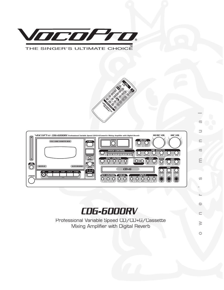 VocoPro CDG-6000RV User Manual | 24 pages