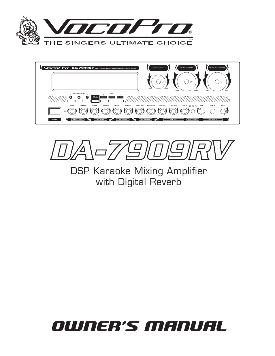 VocoPro DA-7909RV User Manual | 28 pages