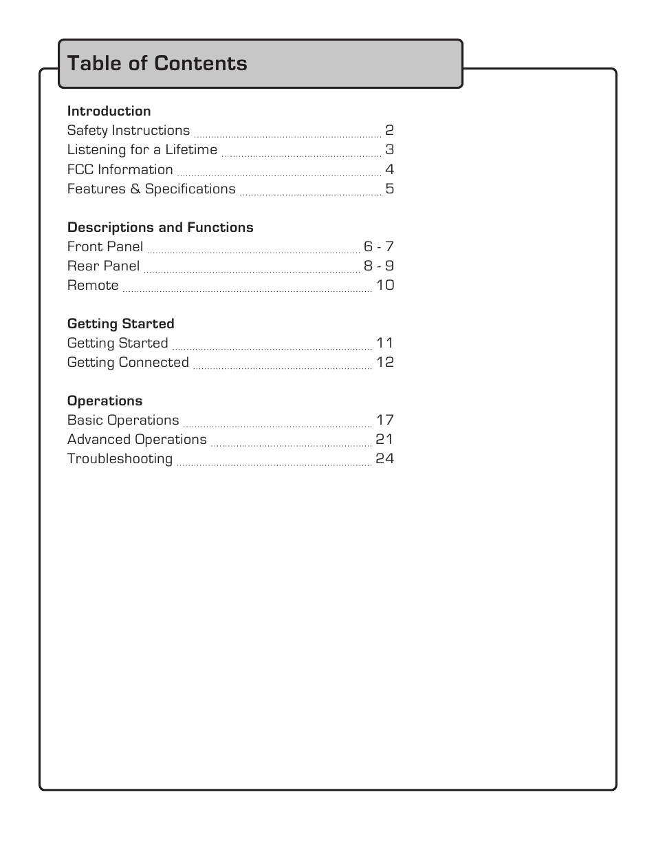 VocoPro DA-7909RV User Manual | Page 3 / 28