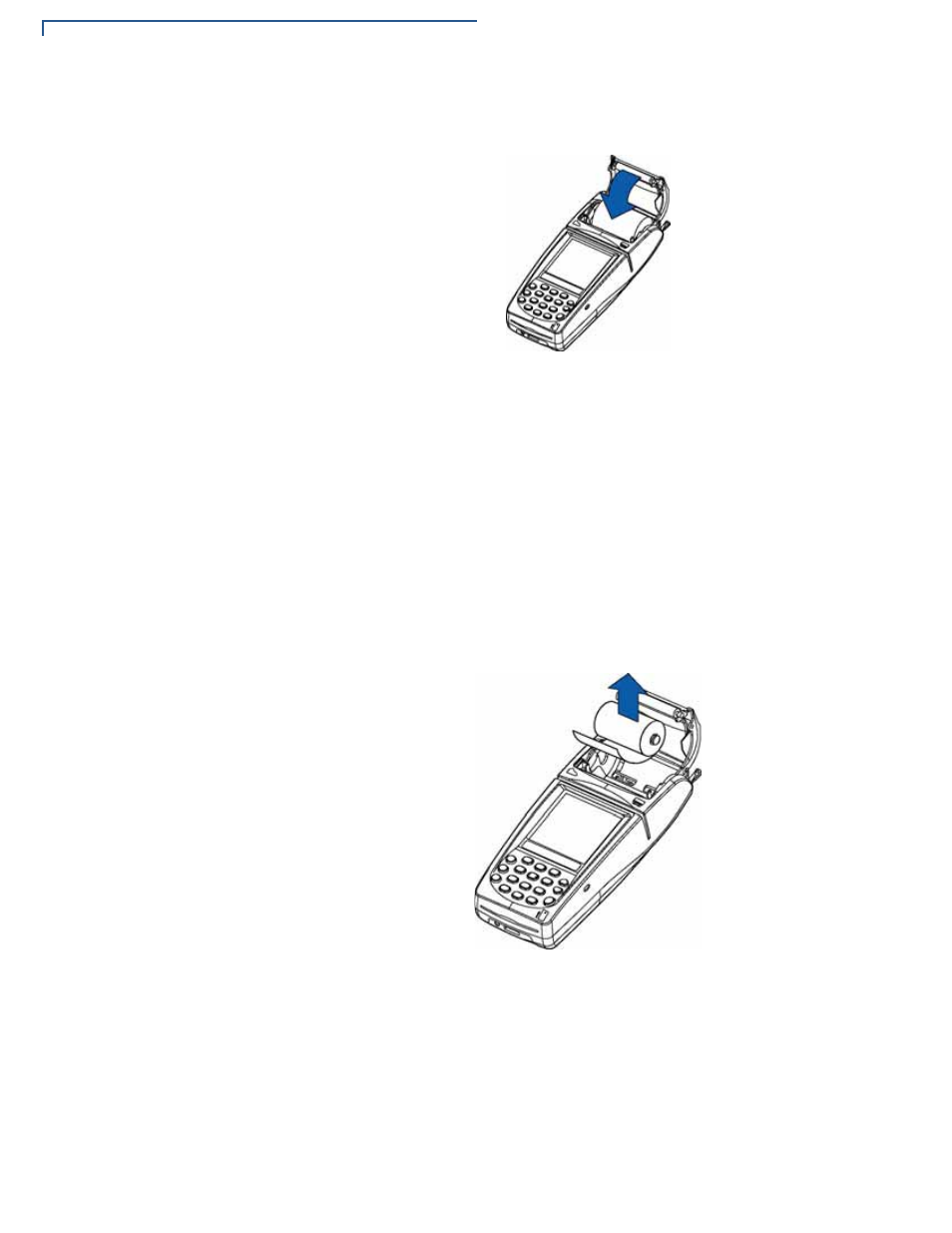 Removing the paper roll from the printer | VeriFone 8000 User Manual | Page 22 / 44