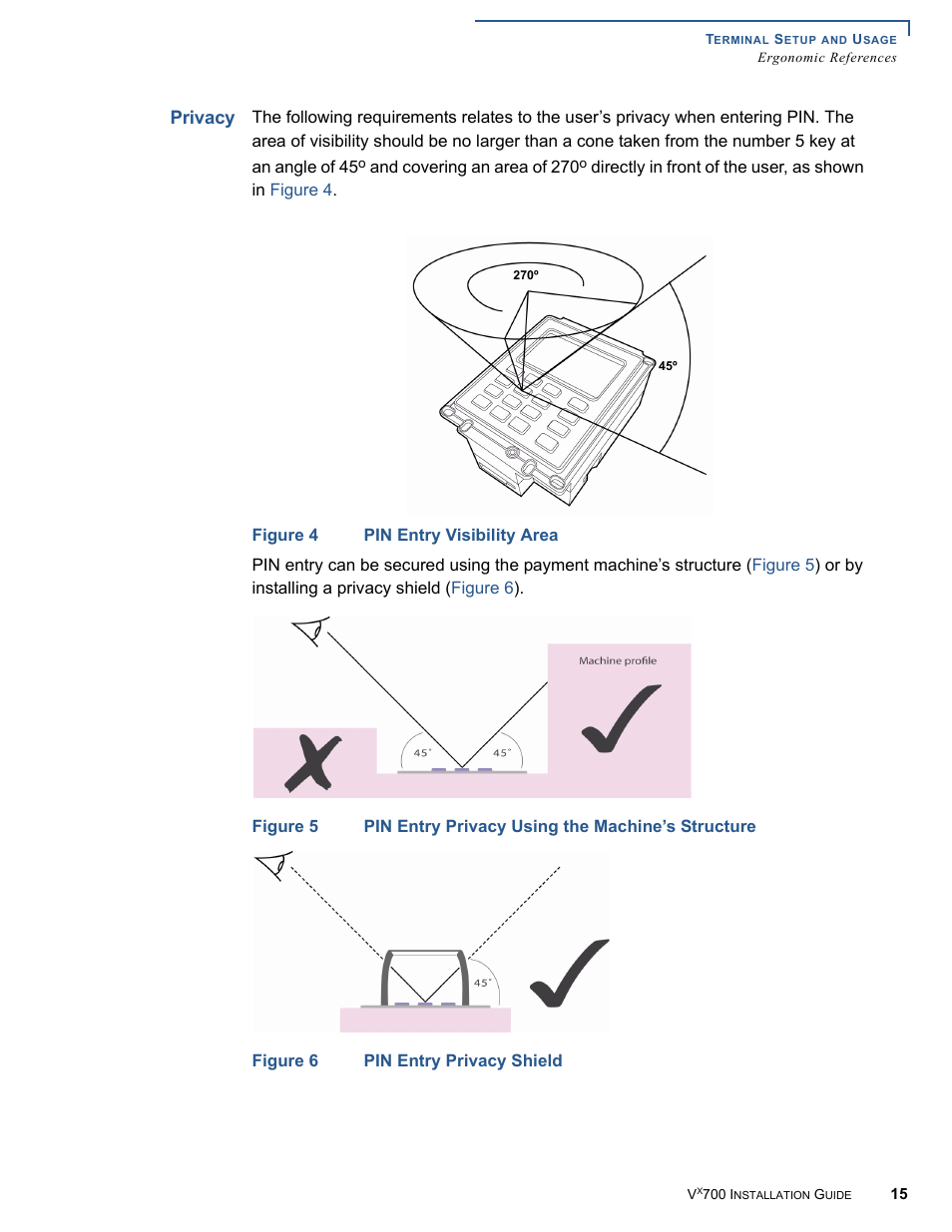 Privacy | VeriFone Vx700 User Manual | Page 15 / 40