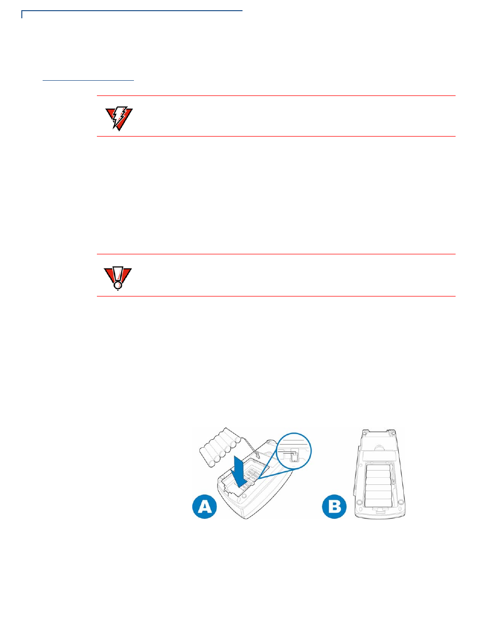 Connecting the battery pack, Connecting and removing the battery pack, Connecting the | Battery pack, Figure 11 | VeriFone NURIT 8400 User Manual | Page 20 / 50