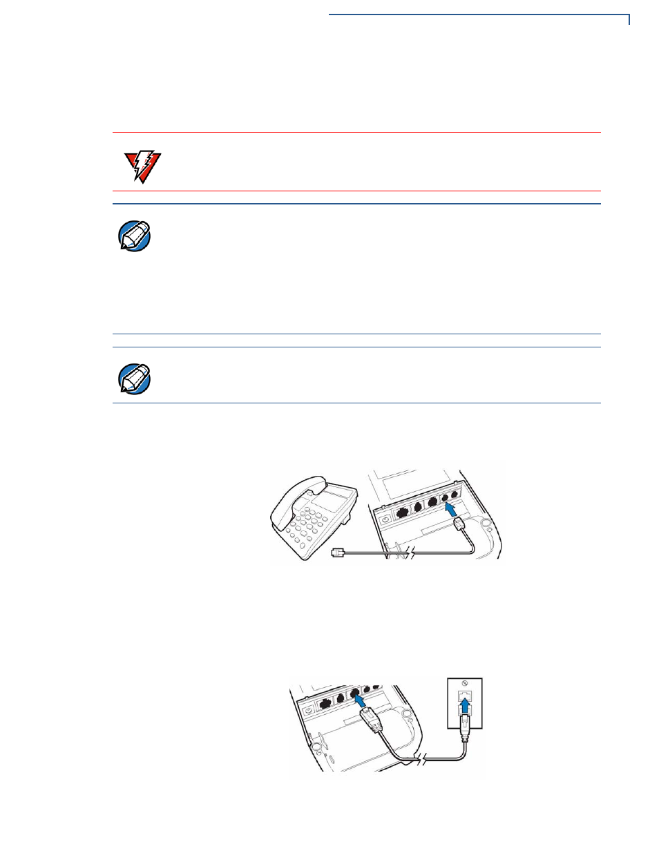 External telephone connection, Ethernet connection, External telephone connection ethernet connection | VeriFone NURIT 8400 User Manual | Page 29 / 50