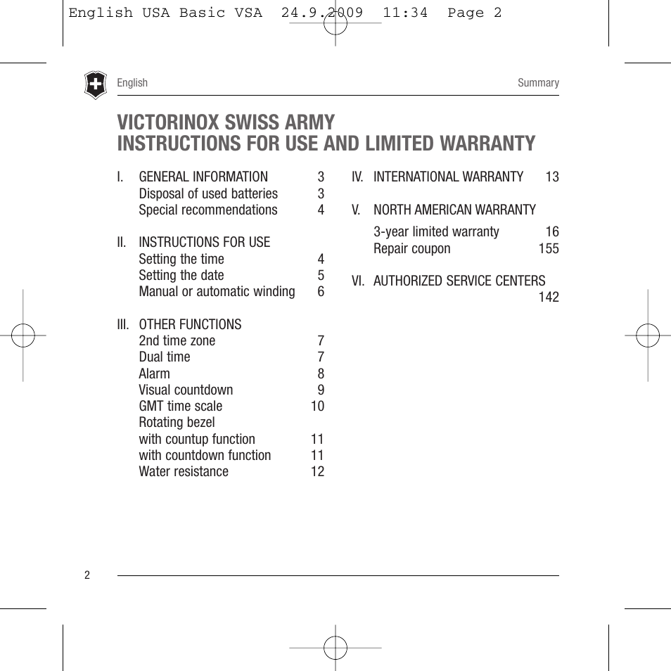 Victorinox Dive Master 241356 User Manual | Page 3 / 36