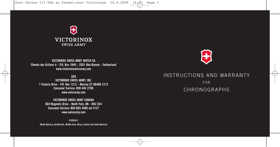 Victorinox Dive Master 500M User Manual | 45 pages