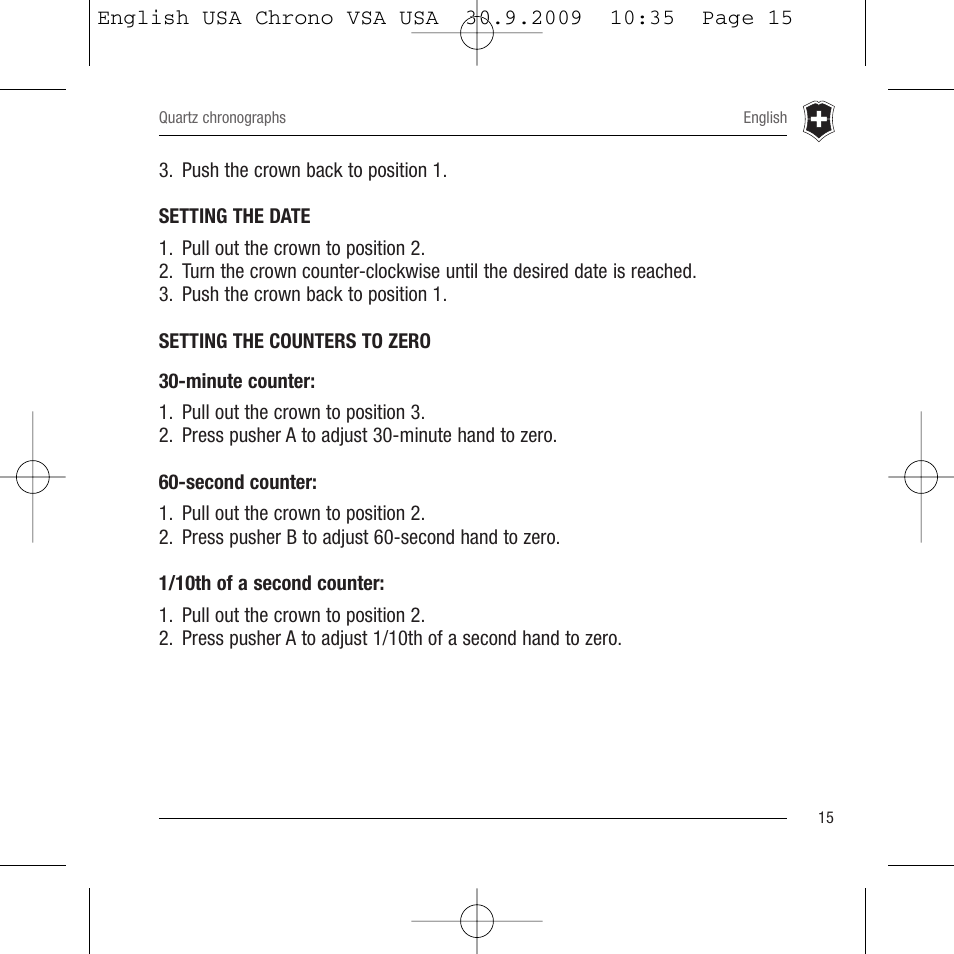 Victorinox Dive Master 500M User Manual | Page 16 / 45