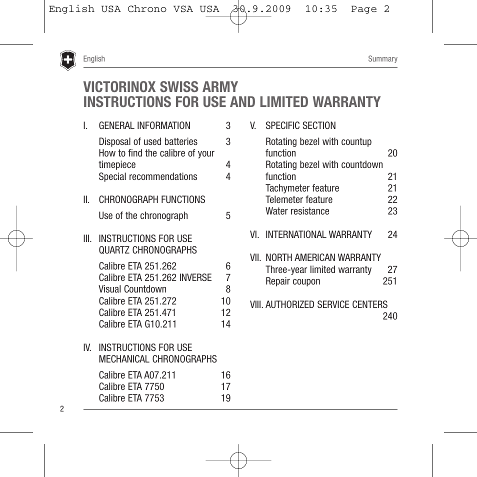 Victorinox Dive Master 500M User Manual | Page 3 / 45
