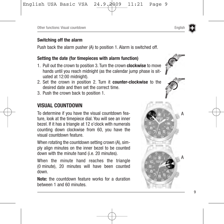 Victorinox Ambassador 241075 User Manual | Page 10 / 36