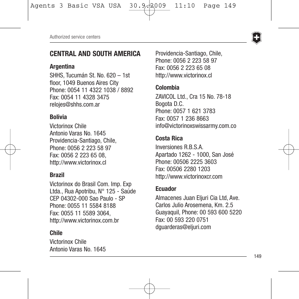 Victorinox Ambassador 241075 User Manual | Page 28 / 36