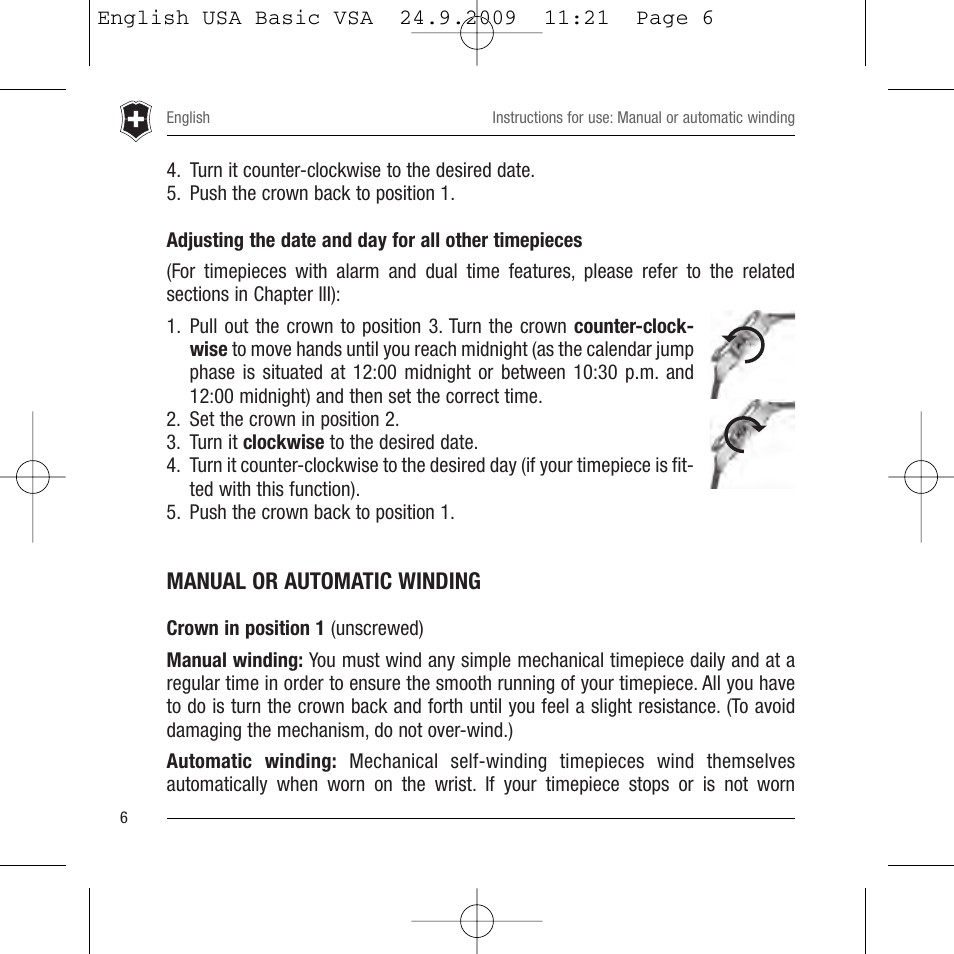 Victorinox Ambassador 241075 User Manual | Page 7 / 36