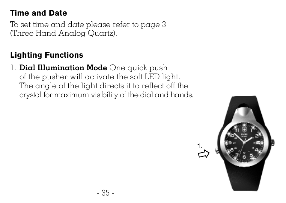 Victorinox CHRONOGRAPHS Watch User Manual | Page 36 / 66