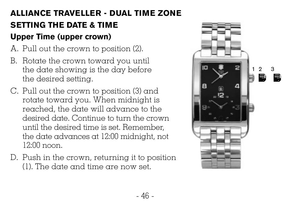 Victorinox CHRONOGRAPHS Watch User Manual | Page 47 / 66