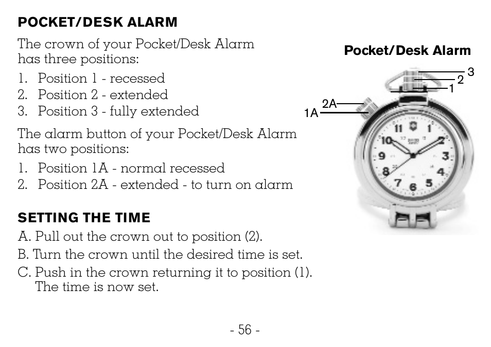 Victorinox CHRONOGRAPHS Watch User Manual | Page 57 / 66