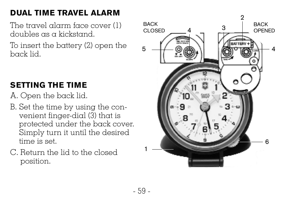 Victorinox CHRONOGRAPHS Watch User Manual | Page 60 / 66