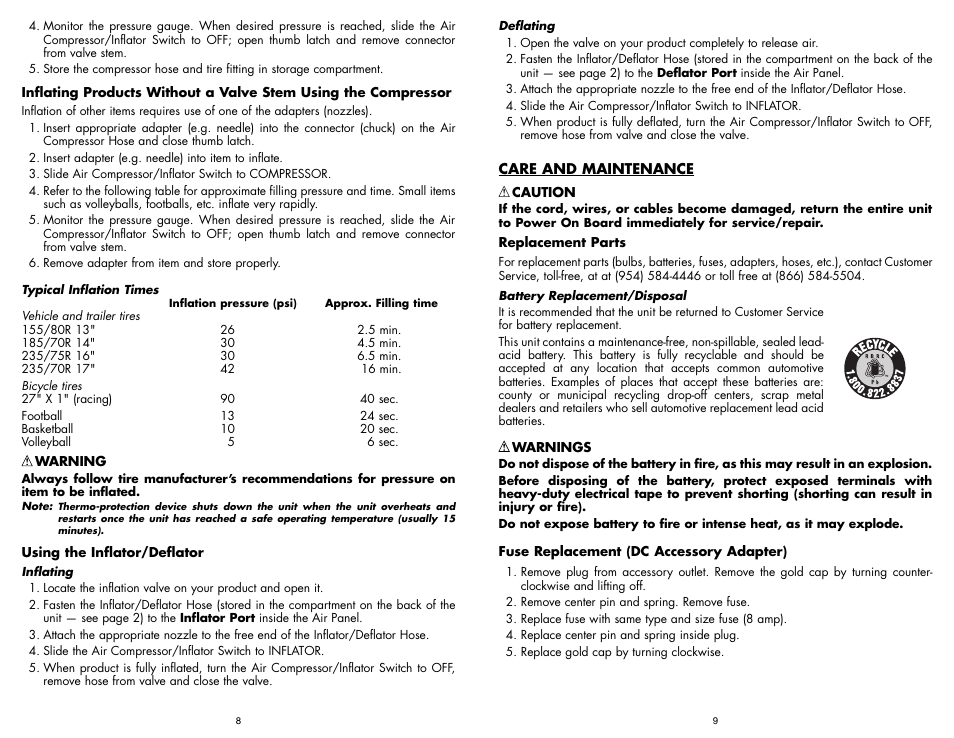 Vector BD051605 User Manual | Page 7 / 8