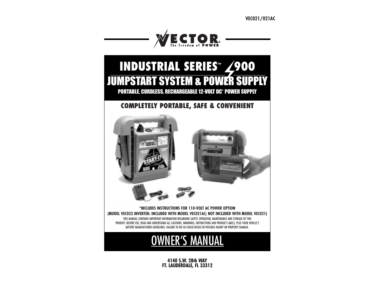 Vector Industrial Series VEC021AC User Manual | 13 pages