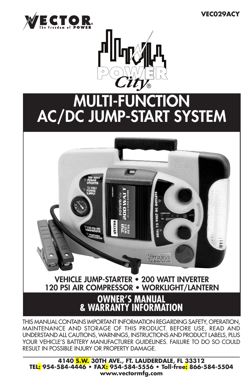 Vector Power City DK080706 User Manual | 20 pages